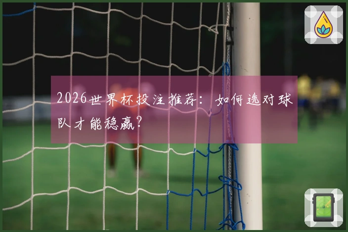 2026世界杯投注推荐：如何选对球队才能稳赢？